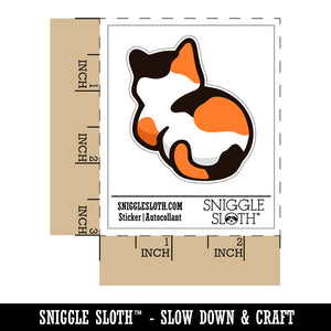 Cat Backside Waterproof Vinyl Phone Tablet Laptop Water Bottle Sticker Set - 5 Pack