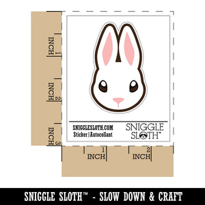 Cute Bunny Rabbit Head Waterproof Vinyl Phone Tablet Laptop Water Bottle Sticker Set - 5 Pack