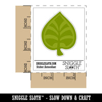Intricate Leaf Design Waterproof Vinyl Phone Tablet Laptop Water Bottle Sticker Set - 5 Pack