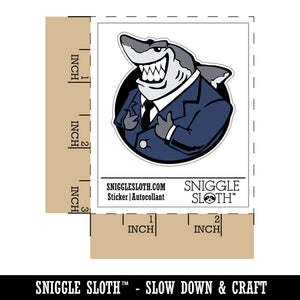 Lawyer Loan Shark in a Business Suit Waterproof Vinyl Phone Tablet Laptop Water Bottle Sticker Set - 5 Pack