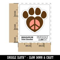 Paw Print Dog Cat Heart Peace Sign Waterproof Vinyl Phone Tablet Laptop Water Bottle Sticker Set - 5 Pack