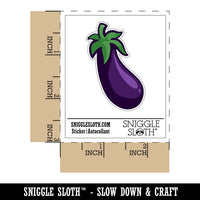 Eggplant Garden Vegetable Waterproof Vinyl Phone Tablet Laptop Water Bottle Sticker Set - 5 Pack