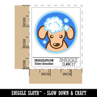 Dog Wash Bubble Bath Waterproof Vinyl Phone Tablet Laptop Water Bottle Sticker Set - 5 Pack