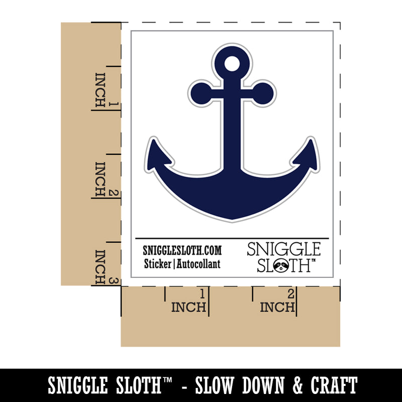 Ship Anchor Nautical Waterproof Vinyl Phone Tablet Laptop Water Bottle Sticker Set - 5 Pack