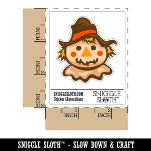 Scarecrow Head Fall Autumn Waterproof Vinyl Phone Tablet Laptop Water Bottle Sticker Set - 5 Pack