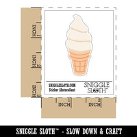 Soft Serve Ice Cream on a Cone Waterproof Vinyl Phone Tablet Laptop Water Bottle Sticker Set - 5 Pack