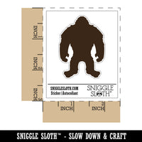 Hairy Bigfoot Sasquatch Standing Silhouette Waterproof Vinyl Phone Tablet Laptop Water Bottle Sticker Set - 5 Pack