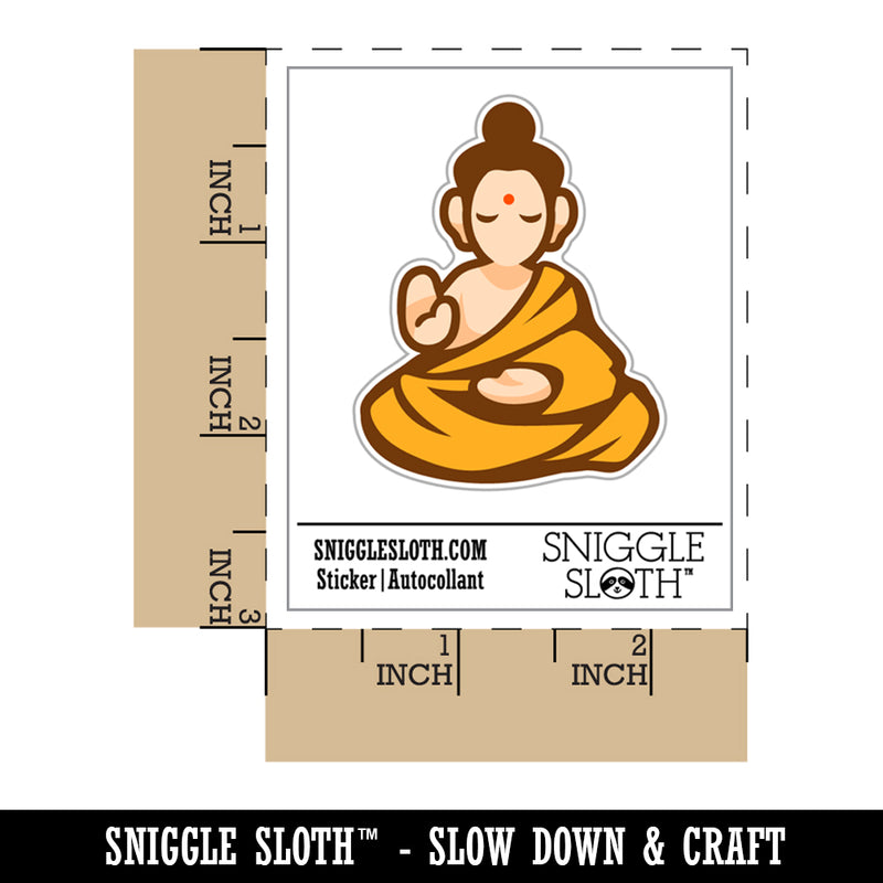 Buddha Siddhartha Gautama Buddhist Buddhism Waterproof Vinyl Phone Tablet Laptop Water Bottle Sticker Set - 5 Pack