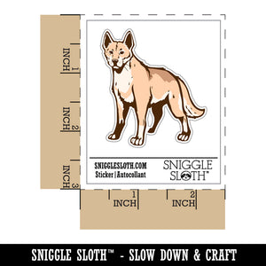 Dingo Australian Wild Dog Waterproof Vinyl Phone Tablet Laptop Water Bottle Sticker Set - 5 Pack