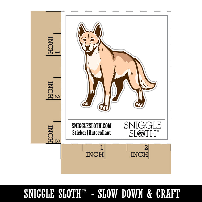 Dingo Australian Wild Dog Waterproof Vinyl Phone Tablet Laptop Water Bottle Sticker Set - 5 Pack