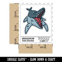 Toothy Ichthyosaur Aquatic Dinosaur Waterproof Vinyl Phone Tablet Laptop Water Bottle Sticker Set - 5 Pack