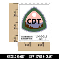 Continental Divide Trail Hiking Triple Crown Waterproof Vinyl Phone Tablet Laptop Water Bottle Sticker Set - 5 Pack