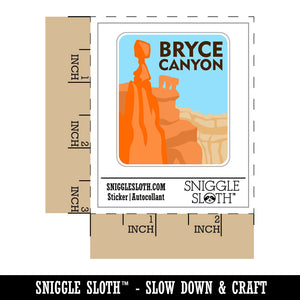 Destination Bryce Canyon National Park Waterproof Vinyl Phone Tablet Laptop Water Bottle Sticker Set - 5 Pack