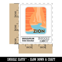 Destination Zion National Park Waterproof Vinyl Phone Tablet Laptop Water Bottle Sticker Set - 5 Pack