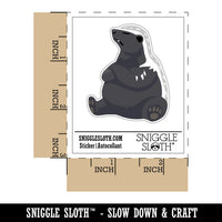 Honey Badger Moody Waterproof Vinyl Phone Tablet Laptop Water Bottle Sticker Set - 5 Pack