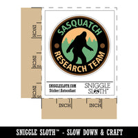 Sasquatch Research Team Bigfoot Cryptid Waterproof Vinyl Phone Tablet Laptop Water Bottle Sticker Set - 5 Pack