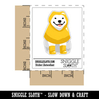 Pit Bull Dog Raincoat Poncho Waterproof Vinyl Phone Tablet Laptop Water Bottle Sticker Set - 5 Pack