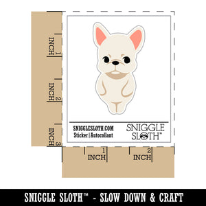 Standing French Bulldog Puppy Frenchie Waterproof Vinyl Phone Tablet Laptop Water Bottle Sticker Set - 5 Pack
