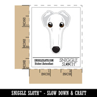 Borzoi Funny Long Nosed Dog Waterproof Vinyl Phone Tablet Laptop Water Bottle Sticker Set - 5 Pack