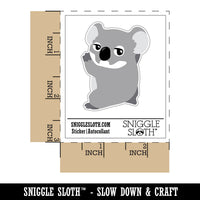 Clingy Koala Baby Waterproof Vinyl Phone Tablet Laptop Water Bottle Sticker Set - 5 Pack