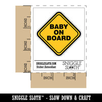 Baby On Board Pregnancy Sign Waterproof Vinyl Phone Tablet Laptop Water Bottle Sticker Set - 5 Pack