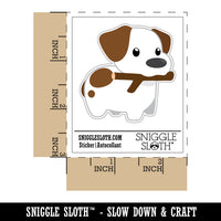 Stick Jack Russell Terrier Dog Puppy Waterproof Vinyl Phone Tablet Laptop Water Bottle Sticker Set - 5 Pack
