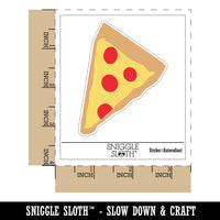 Pizza Slice Abstract Waterproof Vinyl Phone Tablet Laptop Water Bottle Sticker Set - 5 Pack