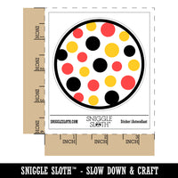 Polka Dots Speckle Waterproof Vinyl Phone Tablet Laptop Water Bottle Sticker Set - 5 Pack