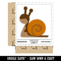 Snail Slow Solid Waterproof Vinyl Phone Tablet Laptop Water Bottle Sticker Set - 5 Pack