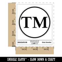 Trademark TM Symbol Waterproof Vinyl Phone Tablet Laptop Water Bottle Sticker Set - 5 Pack