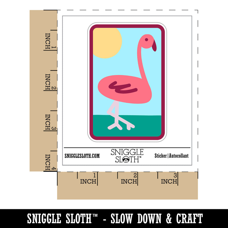 Flamingo Doodle Waterproof Vinyl Phone Tablet Laptop Water Bottle Sticker Set - 5 Pack