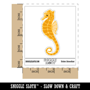 Seahorse Solid Waterproof Vinyl Phone Tablet Laptop Water Bottle Sticker Set - 5 Pack