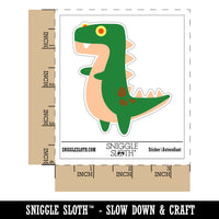 Tyrannosaurus Rex Dinosaur Doodle Waterproof Vinyl Phone Tablet Laptop Water Bottle Sticker Set - 5 Pack