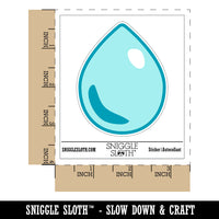 Water Drop Icon Outline Waterproof Vinyl Phone Tablet Laptop Water Bottle Sticker Set - 5 Pack