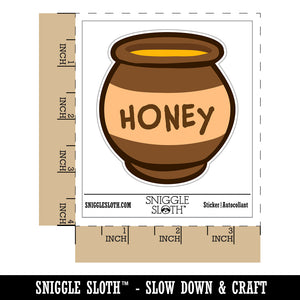 Honey Pot Doodle Bee Waterproof Vinyl Phone Tablet Laptop Water Bottle Sticker Set - 5 Pack