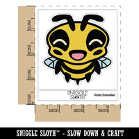 Cute Bee Laughing LOL Waterproof Vinyl Phone Tablet Laptop Water Bottle Sticker Set - 5 Pack