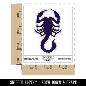 Scorpion Silhouette Waterproof Vinyl Phone Tablet Laptop Water Bottle Sticker Set - 5 Pack