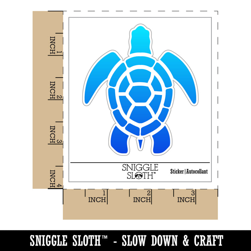 Sea Turtle Tribal Waterproof Vinyl Phone Tablet Laptop Water Bottle Sticker Set - 5 Pack