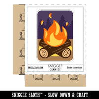 Campfire Cartoon Waterproof Vinyl Phone Tablet Laptop Water Bottle Sticker Set - 5 Pack