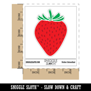 Strawberry Fruit Drawing Waterproof Vinyl Phone Tablet Laptop Water Bottle Sticker Set - 5 Pack