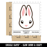 Cute Bunny Rabbit Head Waterproof Vinyl Phone Tablet Laptop Water Bottle Sticker Set - 5 Pack