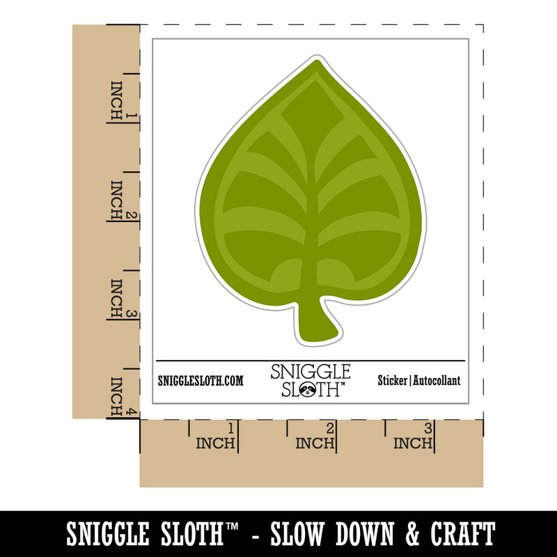 Intricate Leaf Design Waterproof Vinyl Phone Tablet Laptop Water Bottle Sticker Set - 5 Pack