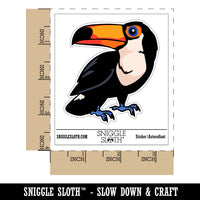 Curious Toco Toucan Bird Waterproof Vinyl Phone Tablet Laptop Water Bottle Sticker Set - 5 Pack