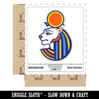 Sekhmet Head Egyptian Goddess of War Waterproof Vinyl Phone Tablet Laptop Water Bottle Sticker Set - 5 Pack