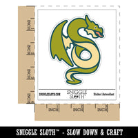 Winged Serpent Dragon Waterproof Vinyl Phone Tablet Laptop Water Bottle Sticker Set - 5 Pack