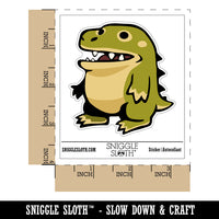 Silly Cartoon Dinosaur Waterproof Vinyl Phone Tablet Laptop Water Bottle Sticker Set - 5 Pack