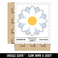 Single Daisy Flower Waterproof Vinyl Phone Tablet Laptop Water Bottle Sticker Set - 5 Pack