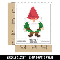 Whimsical Little Garden Gnome Waterproof Vinyl Phone Tablet Laptop Water Bottle Sticker Set - 5 Pack