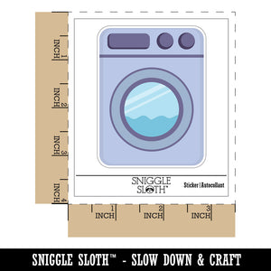Washing Machine Laundry Waterproof Vinyl Phone Tablet Laptop Water Bottle Sticker Set - 5 Pack