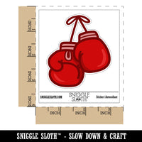 Boxing Gloves Hanging Waterproof Vinyl Phone Tablet Laptop Water Bottle Sticker Set - 5 Pack